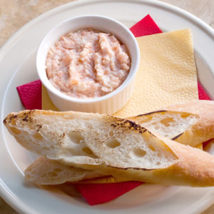 Salmon Rillette with Crostini